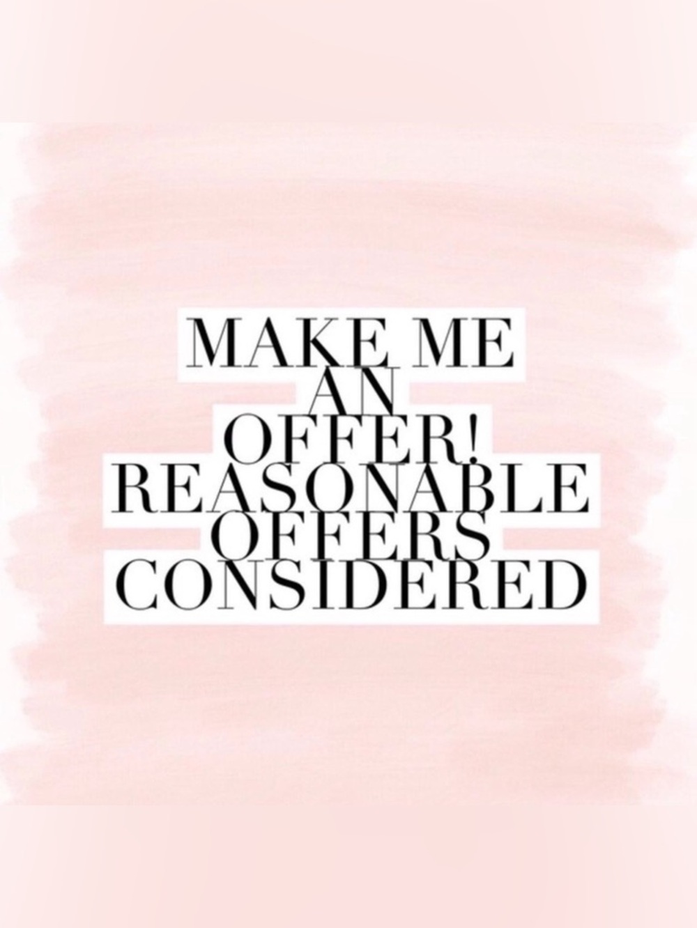 Make me an offer!
